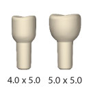 Healing Abutments with a 2.5mm Post