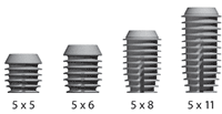 Implants with a 3.0mm Well